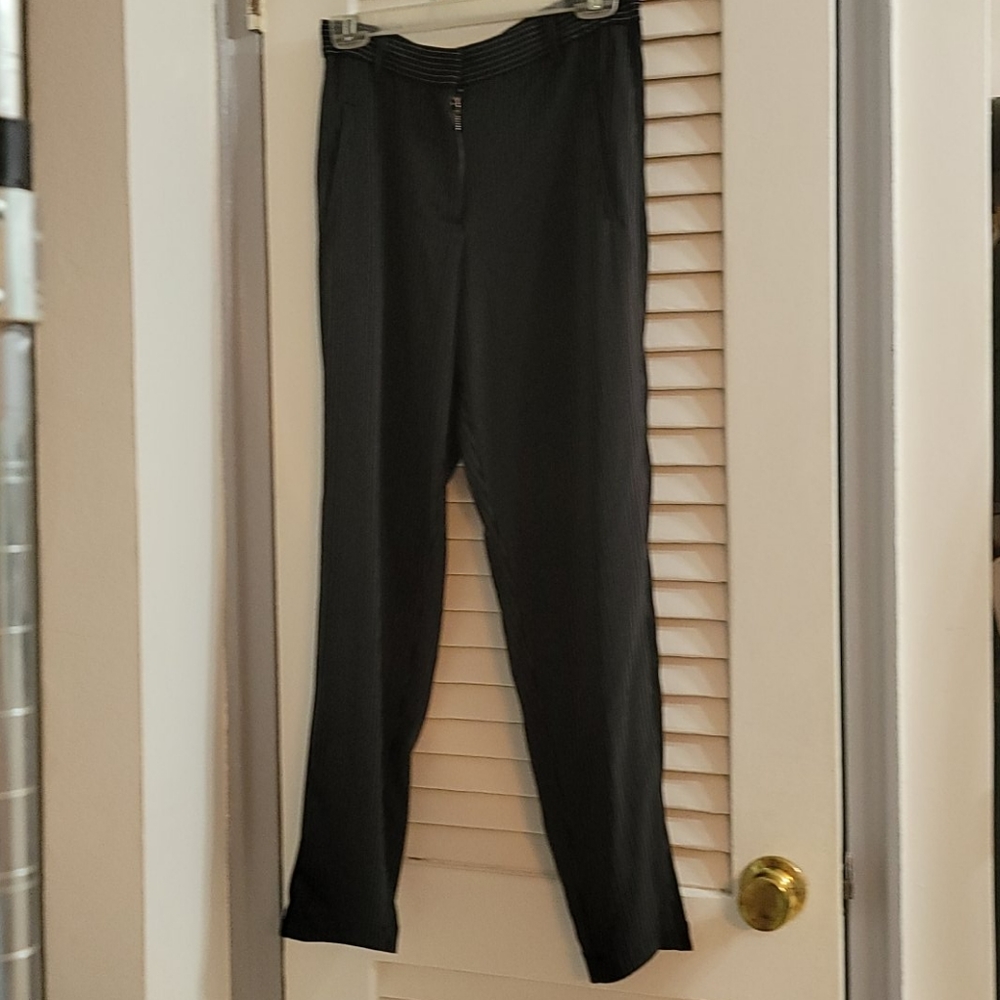 🦄 5/$25 Noir Black Pant white pinstripe